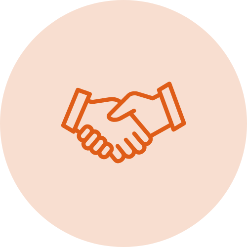 Handshake partnership icon