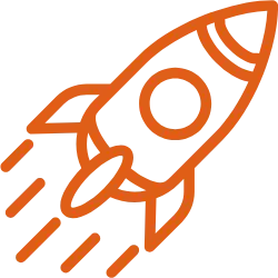 Rocket launch icon