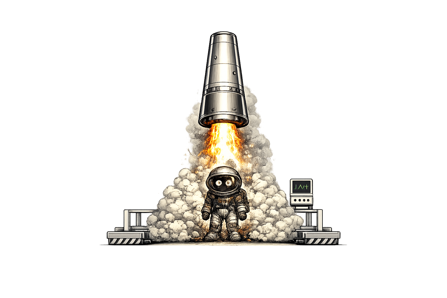 Getting burned illustration